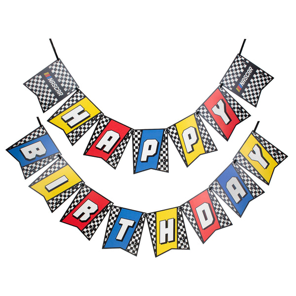 NASCAR Jointed Happy Birthday Banner