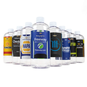 Water bottles with NASCAR themed labels from Prime Party