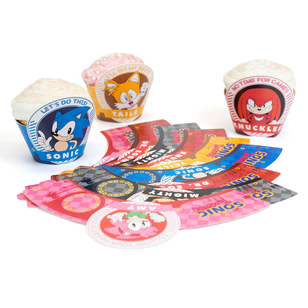 Sonic the Hedgehog Cupcake Wrappers (Pack of 12)