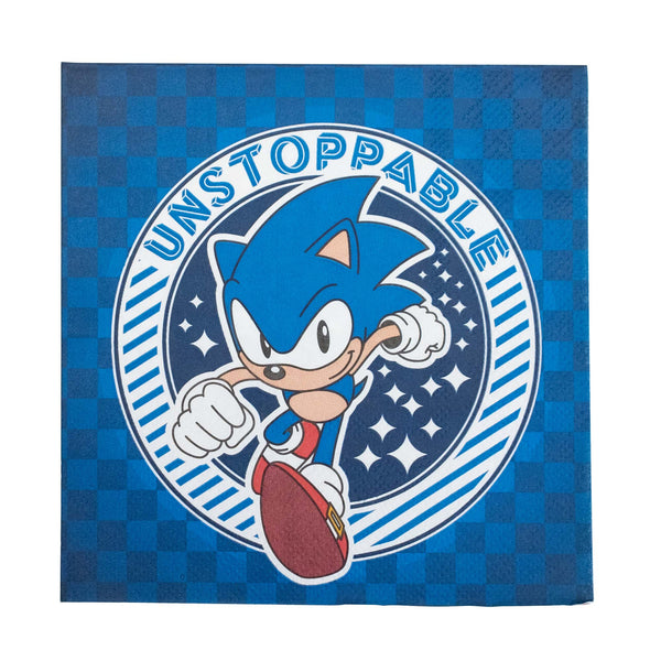 Sonic the Hedgehog Lunch Napkins (Pack of 16)