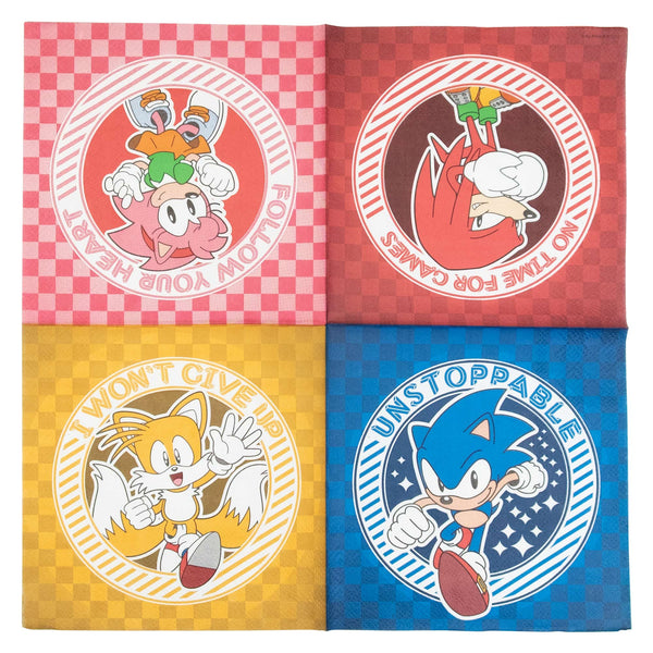 Sonic the Hedgehog Lunch Napkins (Pack of 16)