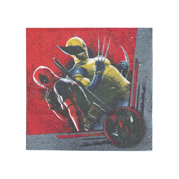 Deadpool Wolverine Beverage Napkins (Pack of 16)