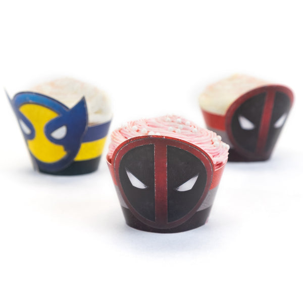 Deadpool Wolverine Cupcake Wrappers (Pack of 12)