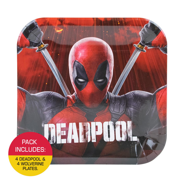 Deadpool Wolverine Dinner Plates– 9 Inch (Pack of 8)