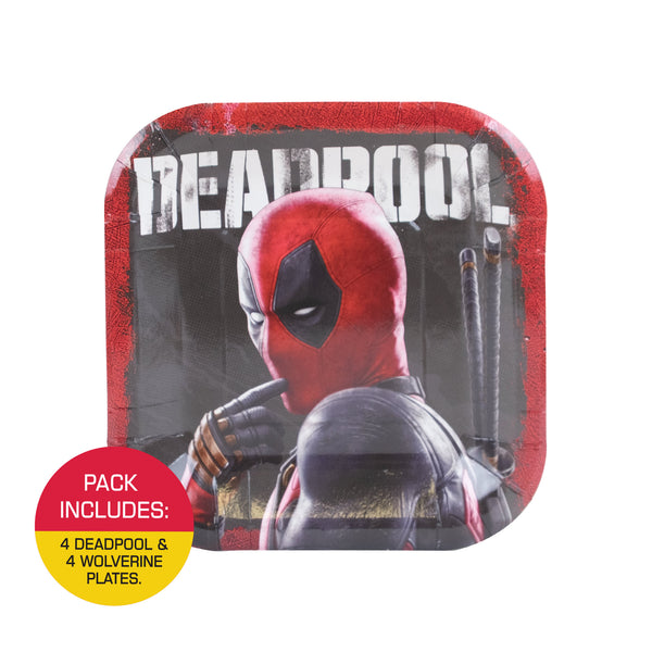 Deadpool Wolverine Dessert Plate– 7 Inch (Pack of 8)