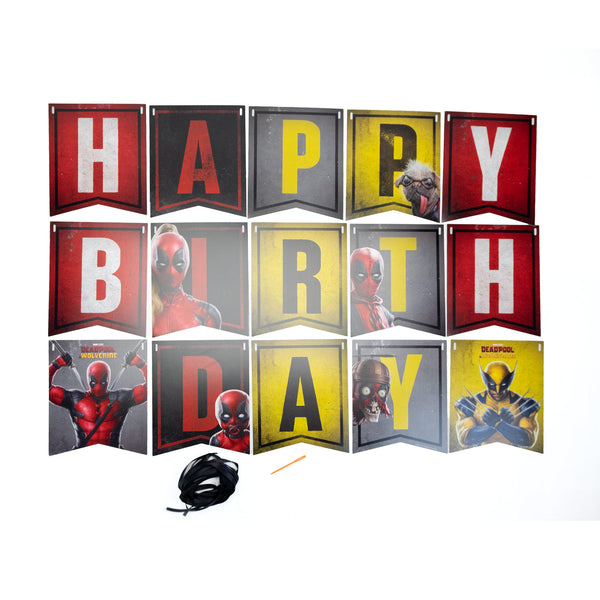 Deadpool Wolverine Jointed Flag Banners