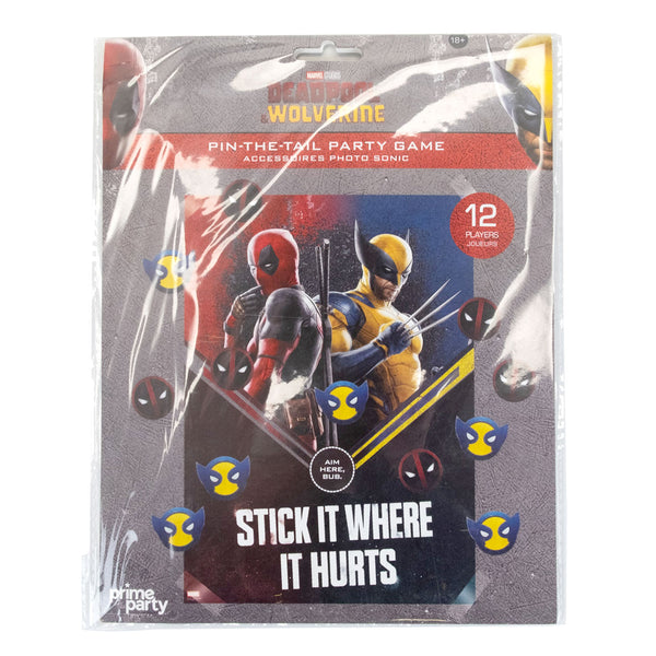 Deadpool Wolverine Pin-the-Tail Game