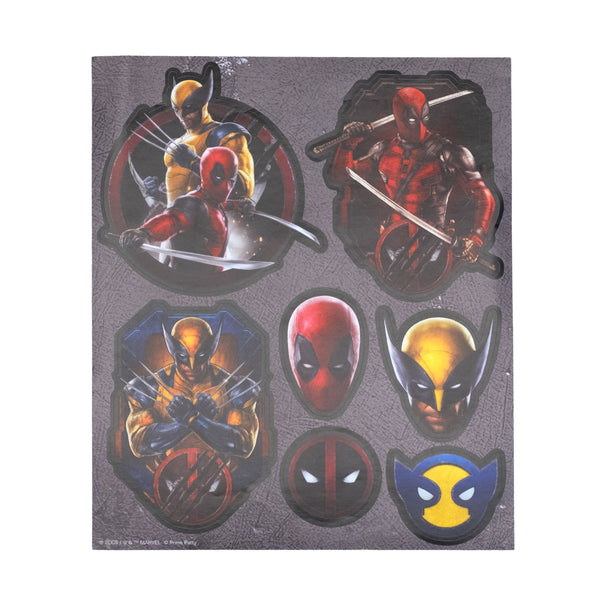 Deadpool Wolverine Sticker Sheets (Pack of 8)