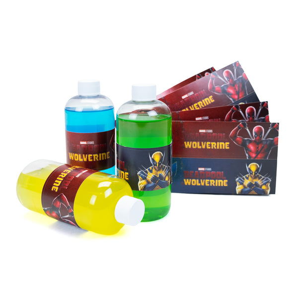 Deadpool Wolverine Bottle Labels (Pack of 16)