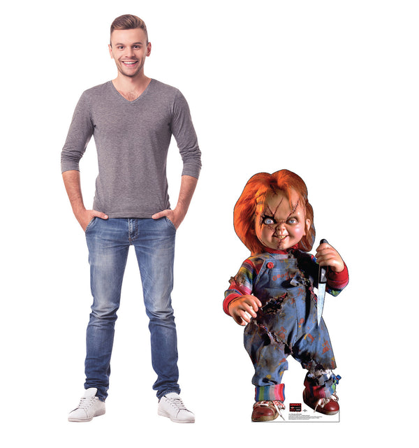Life-size Cardboard Cutout of Chucky with Knife