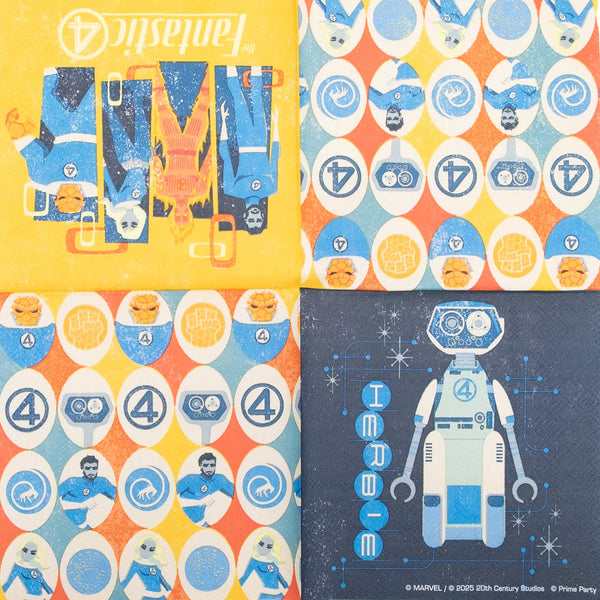 Fantastic 4 Beverage Napkins (Pack of 16)