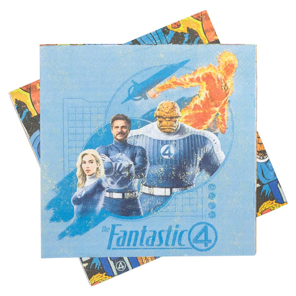 Fantastic 4 Lunch Napkins (Pack of 16)