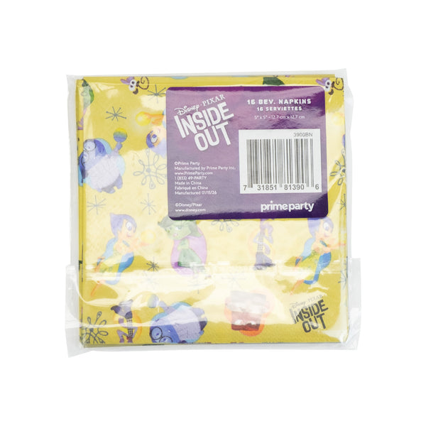 Inside Out Beverage Napkins (Pack of 16)