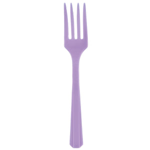 Plastic Forks Lavender (20-Pieces) Cutlery