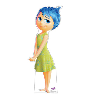 Joy cardboard cutout from Disney Pixar Inside Out 2, 37 inches tall