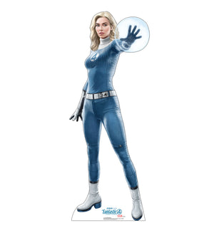 Invisible Woman life-size cardboard cutout from Marvel's Fantastic Four