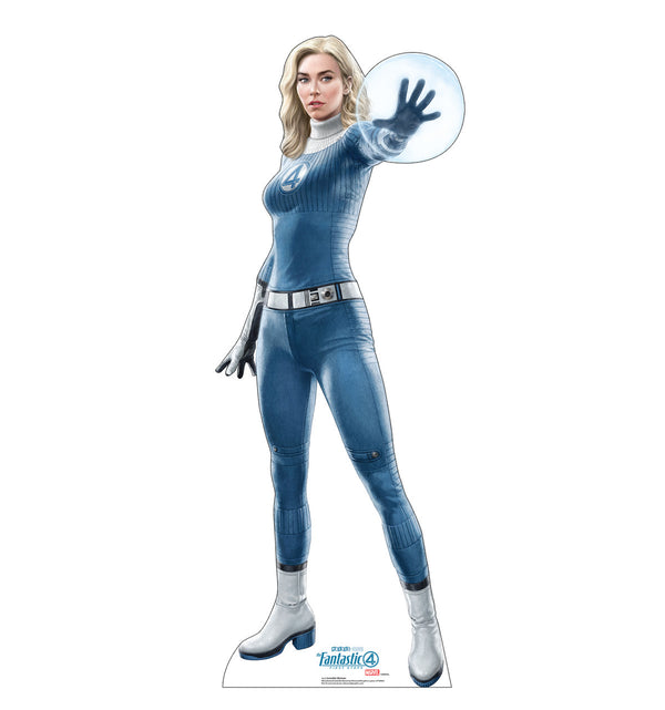 Invisible Woman life-size cardboard cutout from Marvel's Fantastic Four