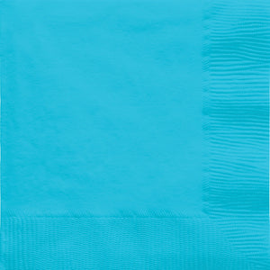 Beverage Napkins Caribbean Blue 3-Ply (Set of 32) Napkins