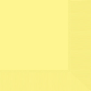 Beverage Napkins Light Yellow 3-Ply (Set of 40) Napkins
