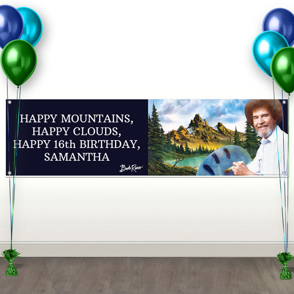 Bob Ross Personalized Banner