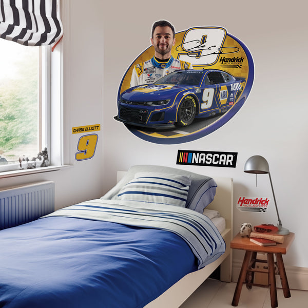 Chase Elliott NASCAR Removable Wall Decal Set