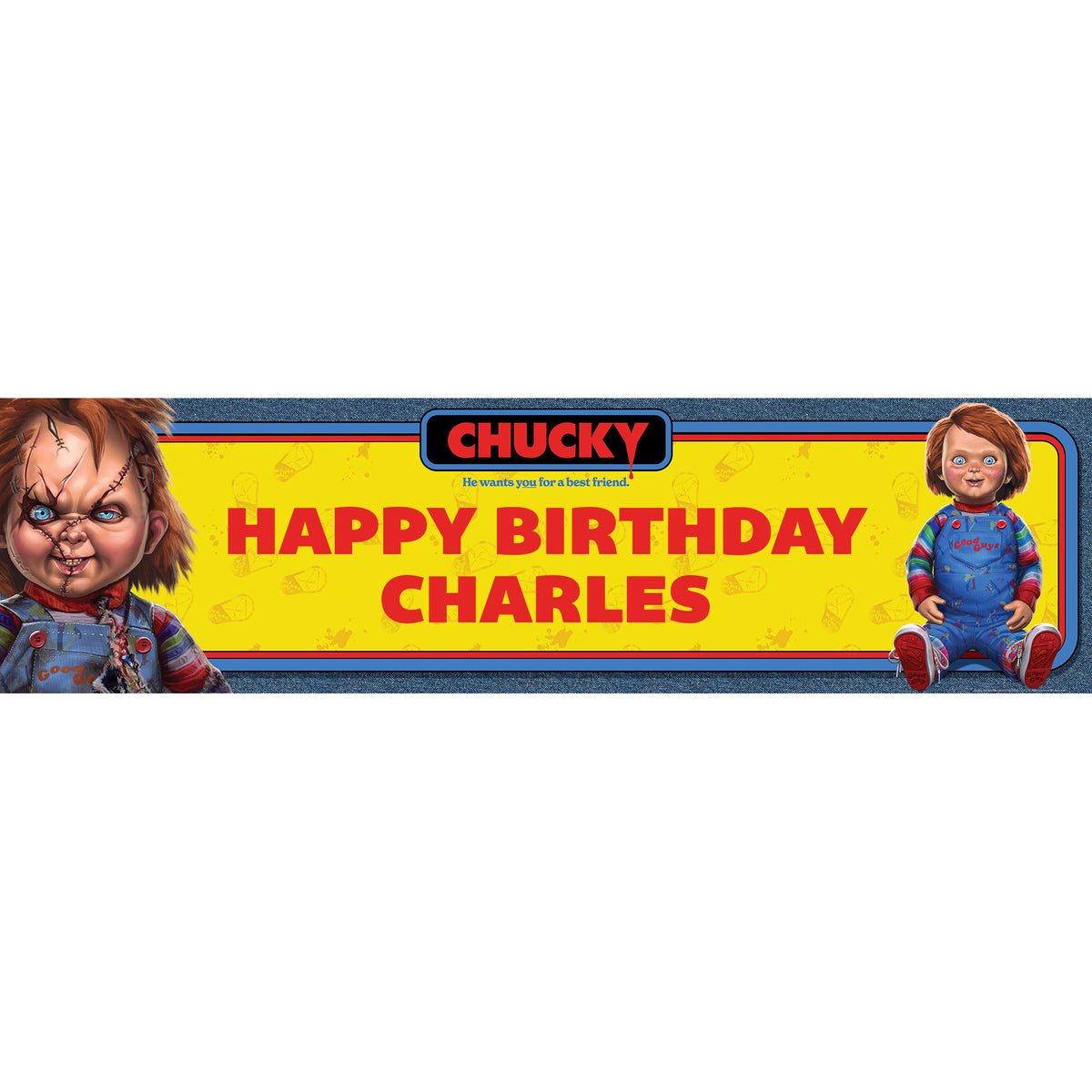 Chucky Good Guys Personalized Vinyl Banner – Prime Party