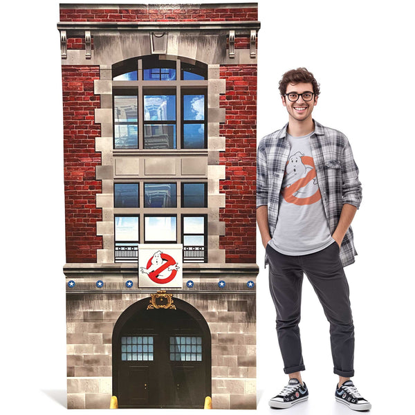 Ghostbusters Cardboard Firehouse Facade