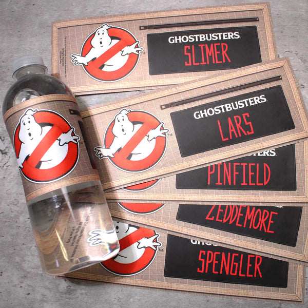 Ghostbusters Water Bottle Labels (Set of 16)