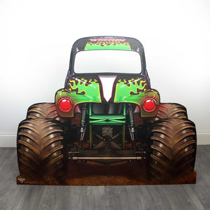 grave digger stand in front