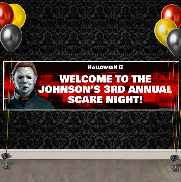 Halloween 2 Personalized Vinyl Banner