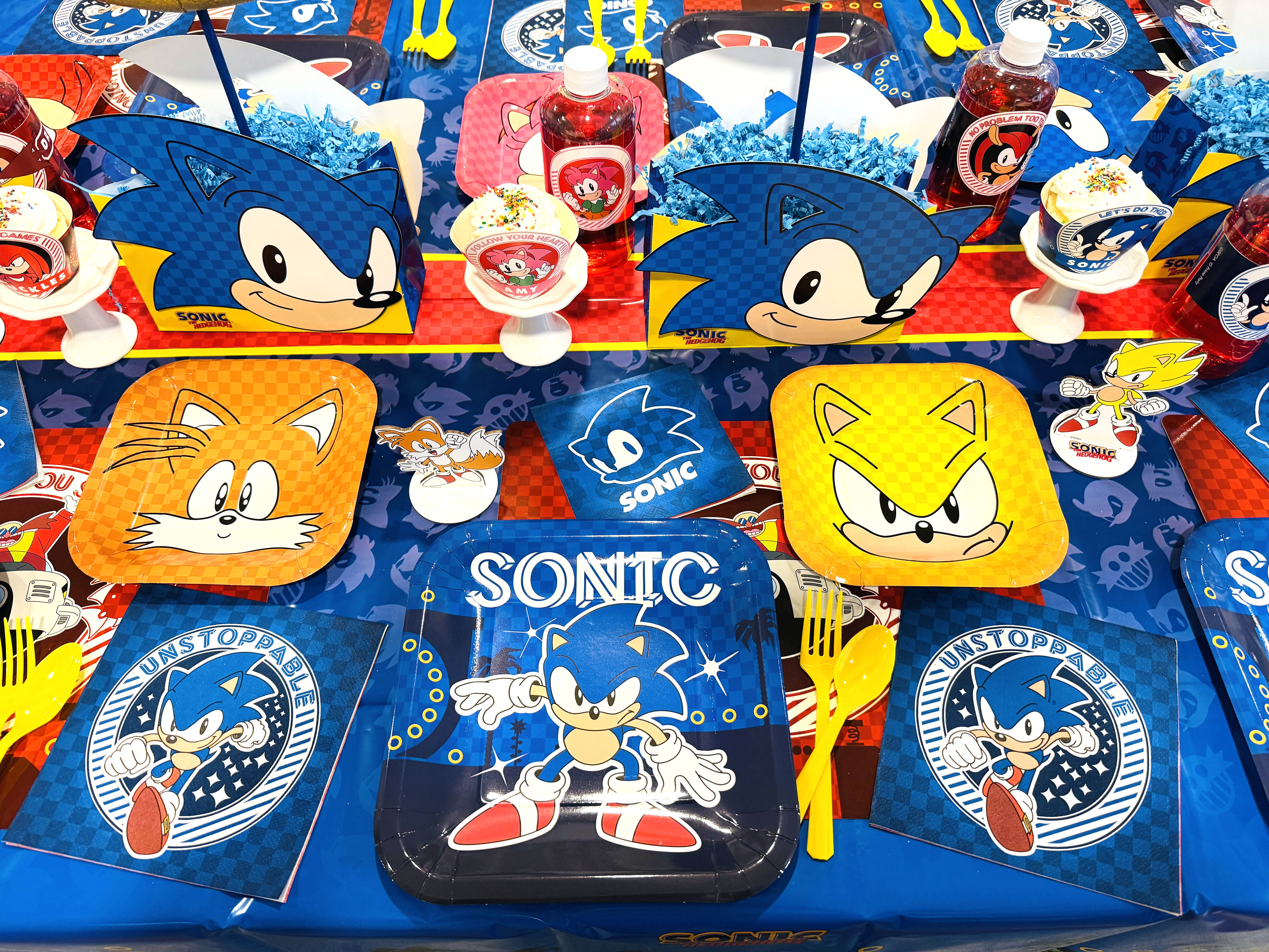 Sonic the Hedgehog Dessert Plate– 7 Inch (Pack of 8) – Prime Party