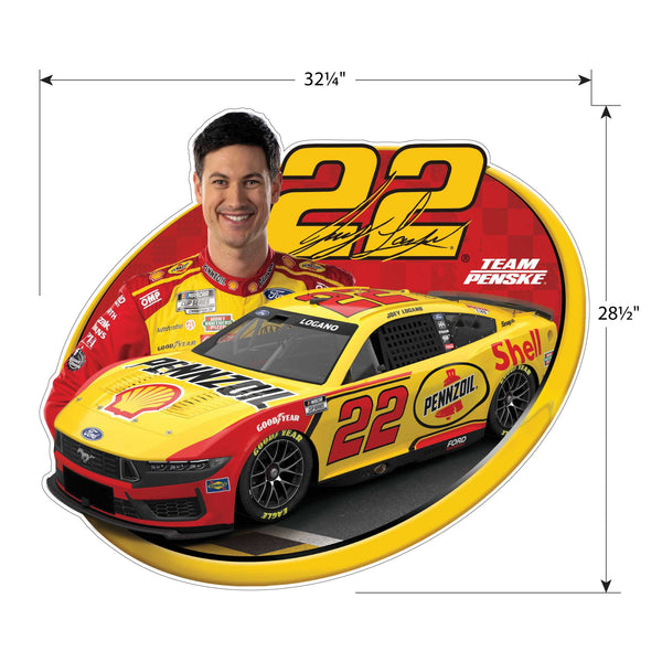 Joey Logano NASCAR Removable Wall Decal Set