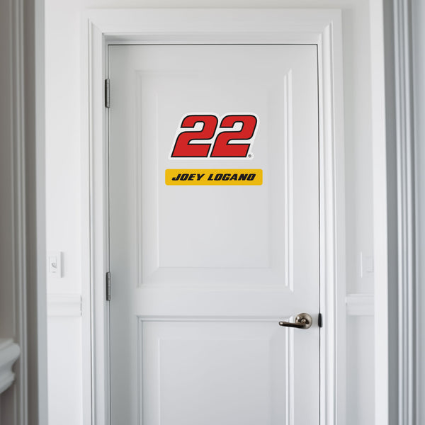 Joey Logano NASCAR Removable Wall Decal Set