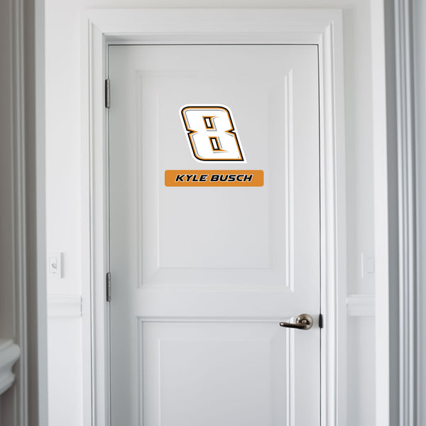 Kyle Busch NASCAR Removable Wall Decal Set