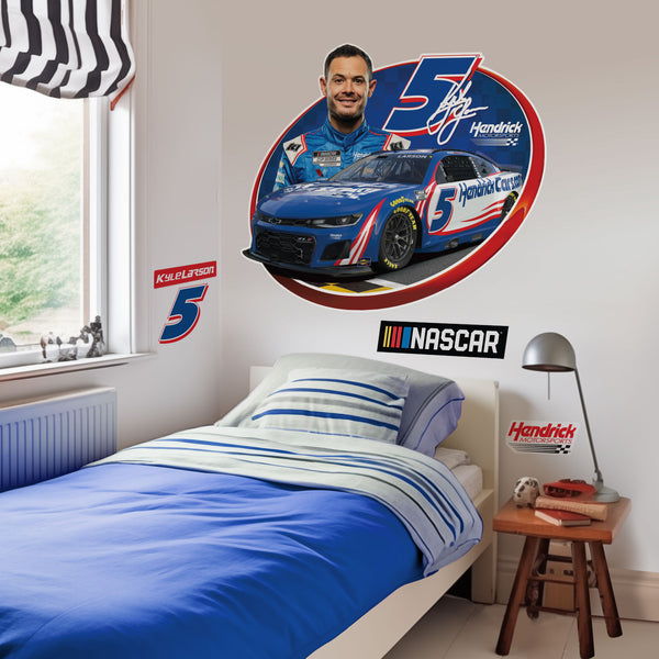 Kyle Larson NASCAR Removable Wall Decal Set