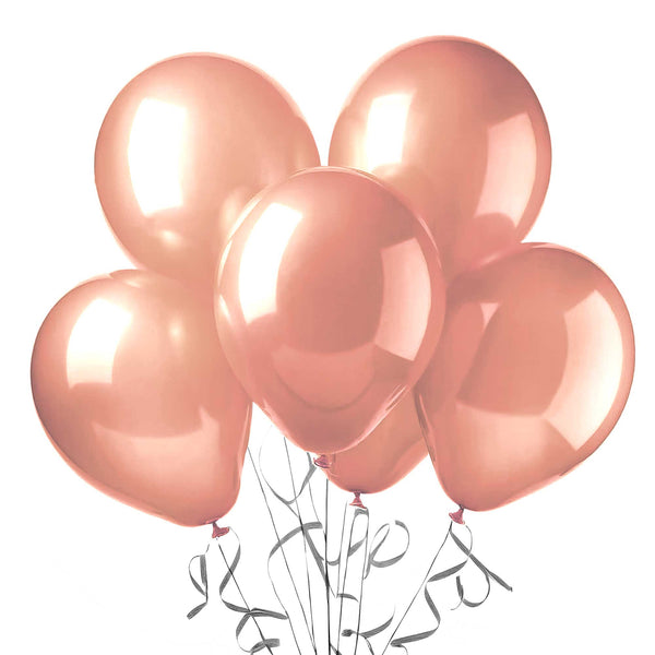 Pearlized Latex Balloons Gold 12"  (15-Pieces)