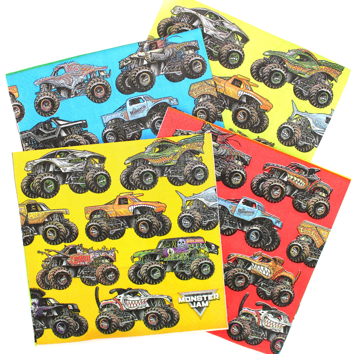 Jam Imagine Monster Jam Beverage Napkins (Pack of 16) – Prime Party