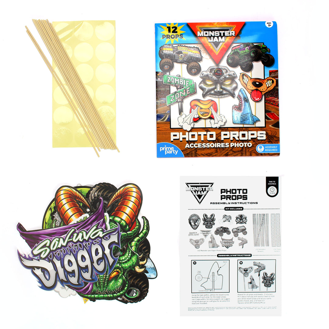 Monster Jam Photo Booth Props – Prime Party