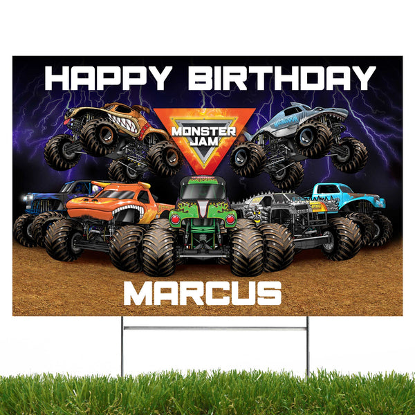 Monster Jam – Personalized Yard Sign
