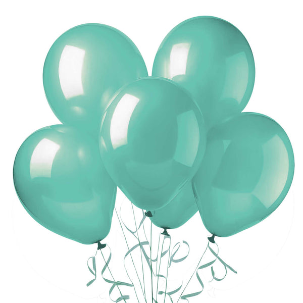 Latex Balloons Robin's Egg Blue 12"  (15-Pieces)