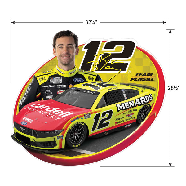Ryan Blaney NASCAR Removable Wall Decal Set