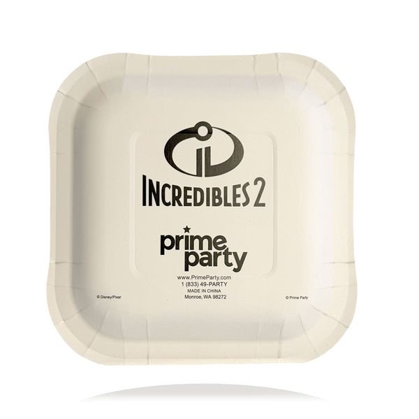 Incredibles 2 7-inch dessert plate – back view