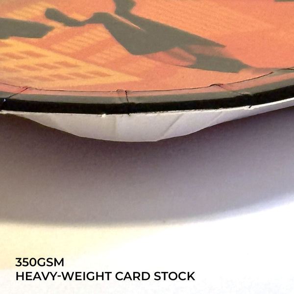 Incredibles 2 9-inch dinner plates – card stock thickness detail