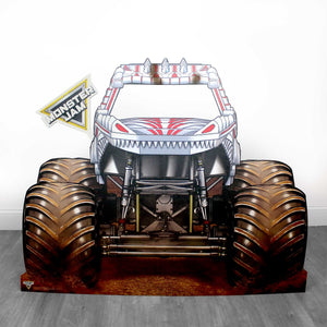 Monster Jam standee: Lifesize excitement for fans.