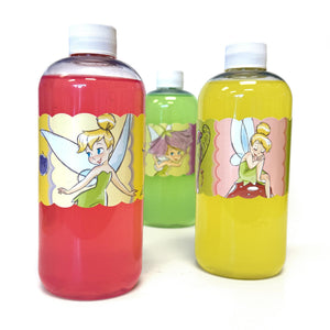 Tinkerbell Blossom water bottle labels included in the Deluxe Party Pack