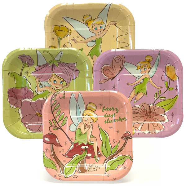 Tinkerbell Blossom 7-inch dessert plates included in the Deluxe Party Pack