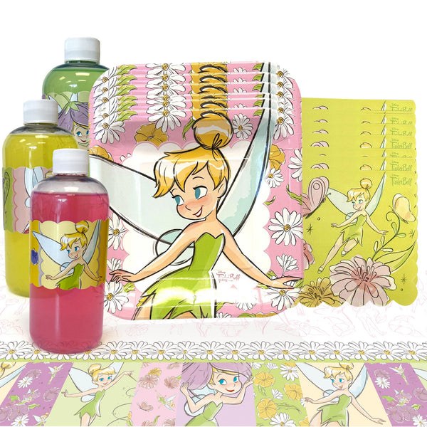 Tinkerbell Blossom Basic Party Pack box contents for 8, 16, or 24 guests