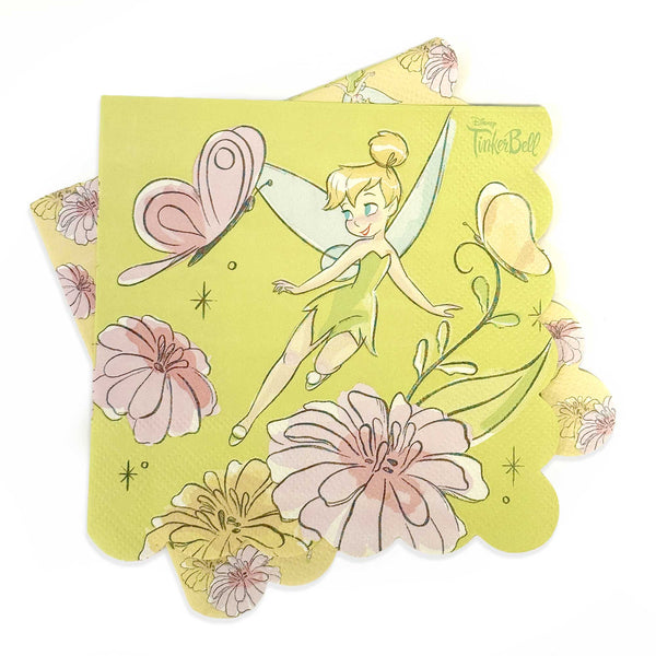 Tinkerbell Blossom lunch napkins included in the Deluxe Party Pack