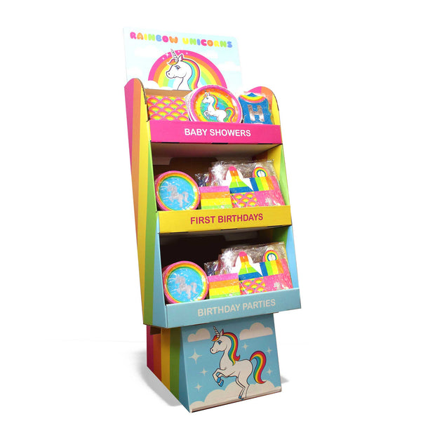 Silver Lining Rainbow Unicorn Floor Stand Display