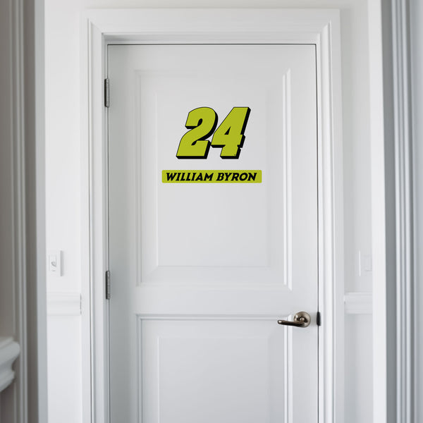 William Byron NASCAR Removable Wall Decal Set